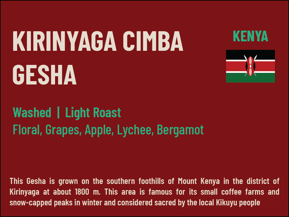 Kirinyaga Cimba Gesha (Kenya)