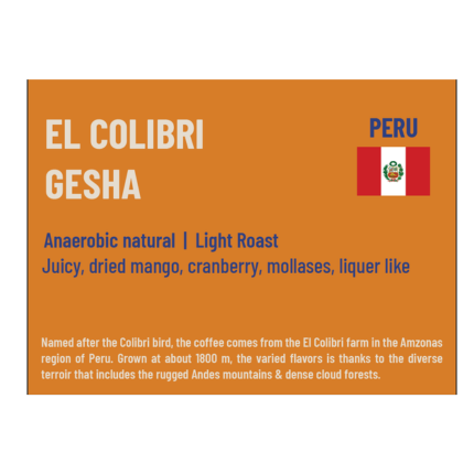 El Colibri Gesha (100gm)